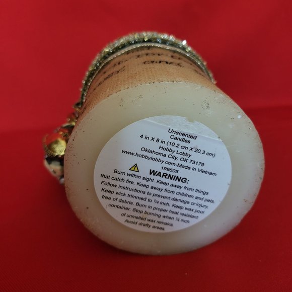 Unscented Candle Mary and Jesus Accent Our Father Engraved - Picture 6 of 12